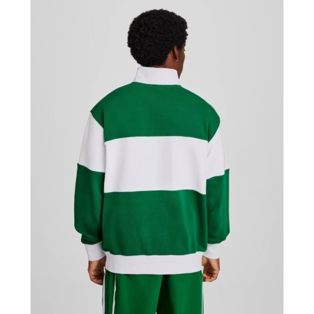 Champion Quarter Zip Pullover Mens Large Green White NWT Tennis Club Graphic Tee - Picture 3 of 8